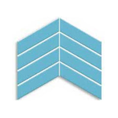 Chevron Rectangle（45X180， blue）