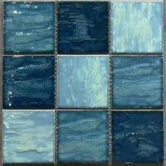 Swimming pool 2023（97X97，White-blue）