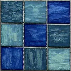 Swimming pool Crackle(97X97, Bluish blue)