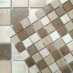 Marble look mosaic (23X23 ，beige)