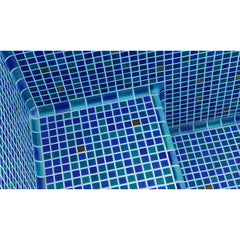 Swimming pool Crackle （23X23，Dack blue）