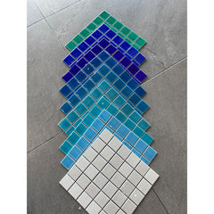 Swimming pool Crackle（48X48，Blue）