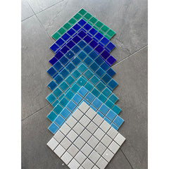 Swimming pool Crackle（48X48，Blue）