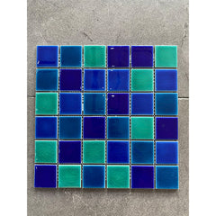 Swimming pool Crackle（48X48，Blue）