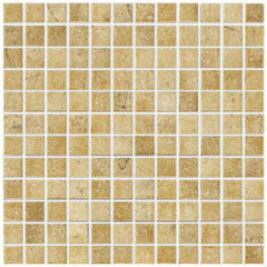 Marble look mosaic (23X23 ，Earthy yellow)