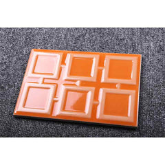 Rectangular Flower piece(120X180,Light orange)