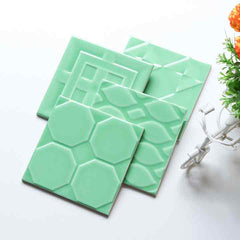 Rectangular Pattern (150X150,Light Green)