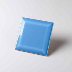 Rectangular Bevel(100X100,Light Blue）