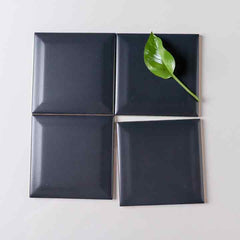 Rectangular Bevel(100X100,Dark Blue）