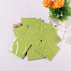 Rectangular lace (100X100,Light Green )