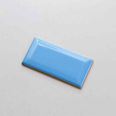 Rectangular Bevel(75X150,Azure Blue)